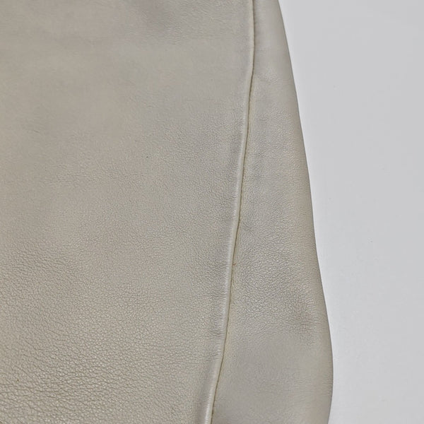 Calfskin Top Handle Bag White