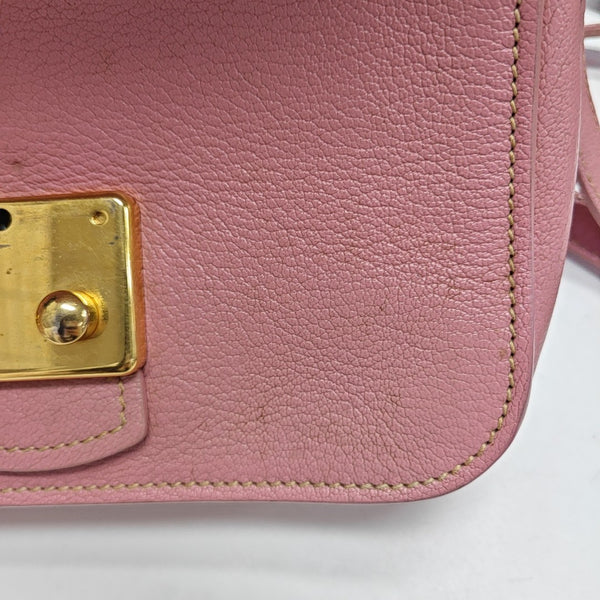 Calfskin Shoulder Bag Pink