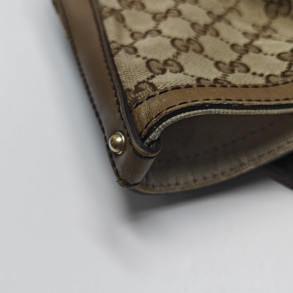 Monogram Canvas Tote Bag Medium Brown
