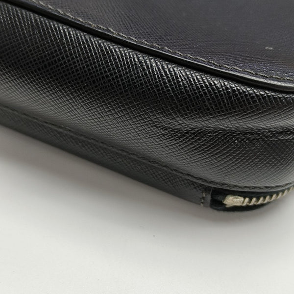 Saffiano Calfskin Clutch Black