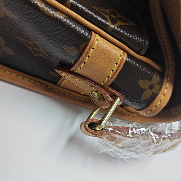 SOLOGNE PM Monogram Coated Canvas Brown