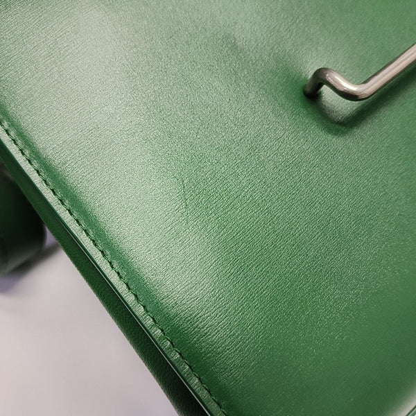 The Clip Calfskin Green