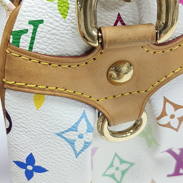 LV × TM BEVERLY MM Monogram Coated Canvas White