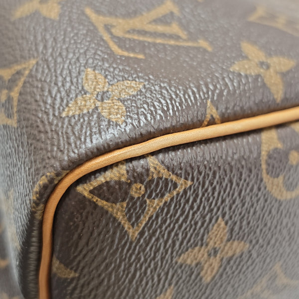 SPEEDY 30 Monogram Coated Canvas Brown