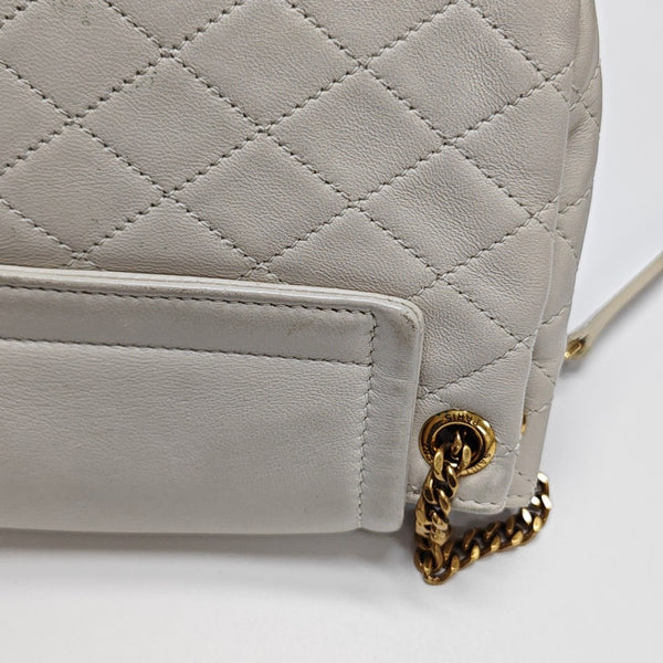 NOLITA Mini Quilted Lambskin White