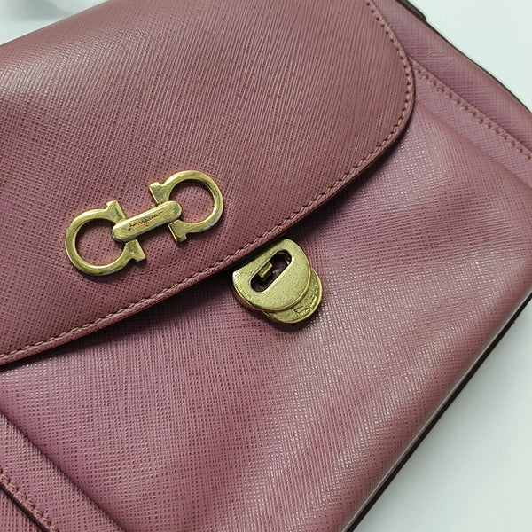 Gancini Calfskin Beige