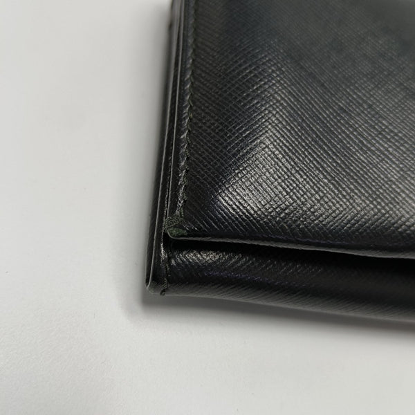 Vara Calfskin Black Wallet