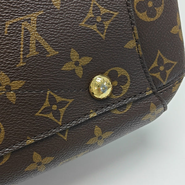 MONTAIGNE Monogram Coated Canvas Brown