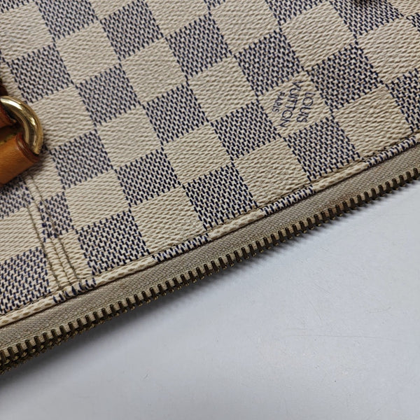 TOTALLY MM Damier Azur Coated Canvas White