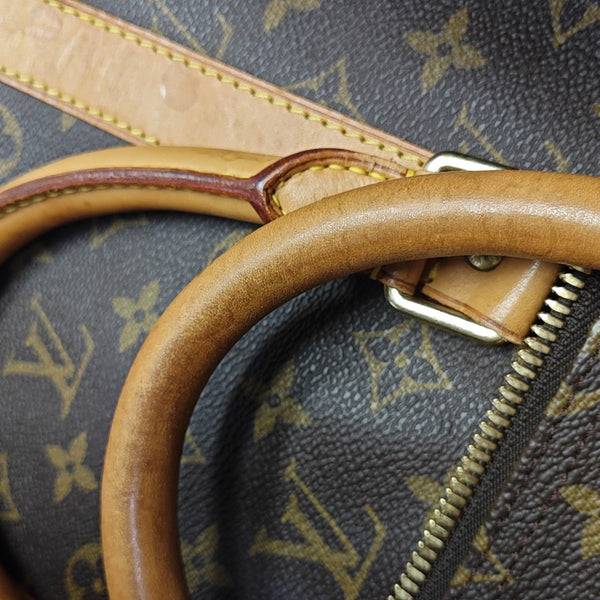 SAC SOUPLE 55 Monogram Coated Canvas Brown