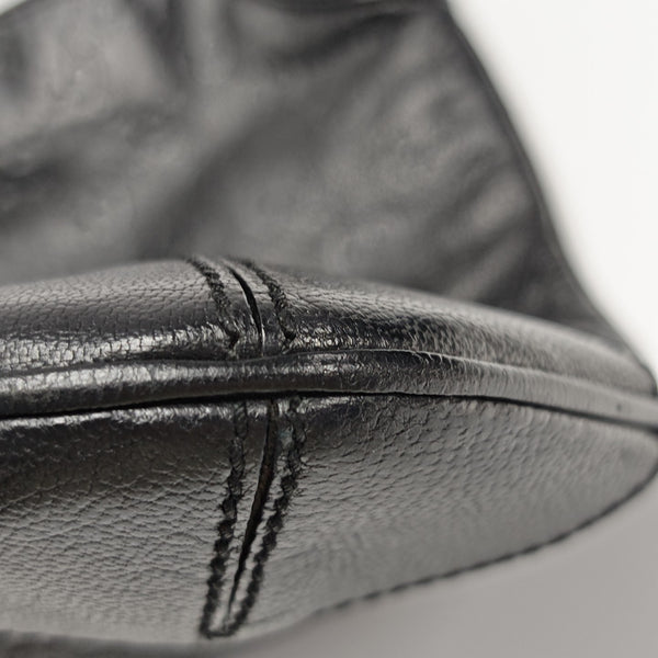 Calfskin Top Handle Bag Black
