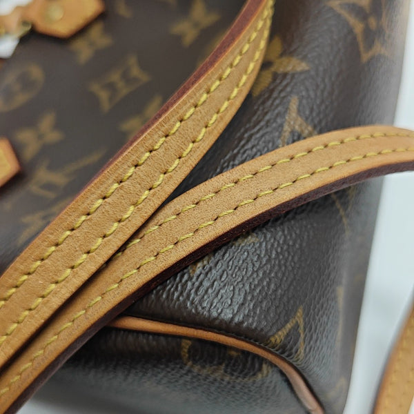 SPEEDY Nano Monogram Coated Canvas Brown