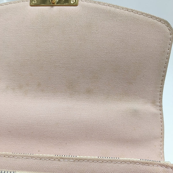 CROISETTE Damier Azur Coated Canvas White