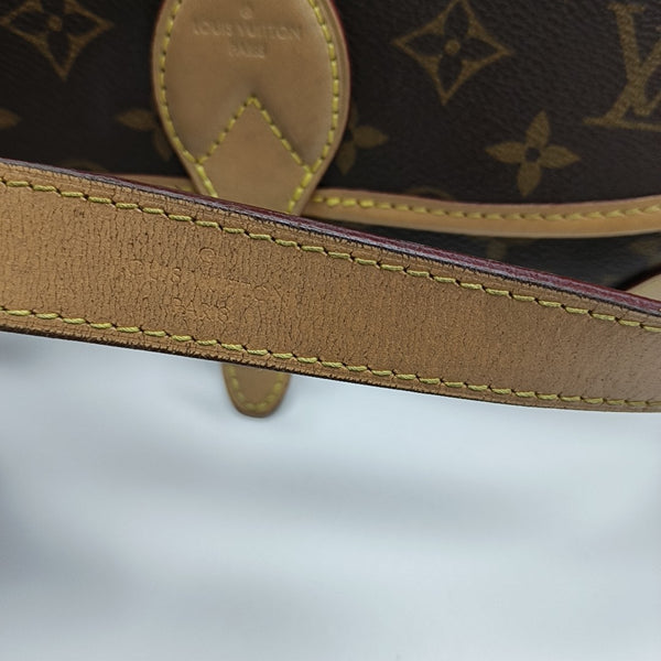 DIANE Monogram Coated Canvas Brown