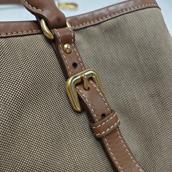 Fabric Tote Bag Brown