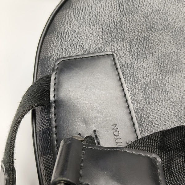 JOSH Damier Graphite Coated Canvas Gray