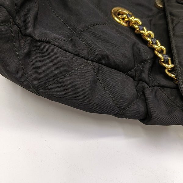 Nylon Quilted Nylon Black