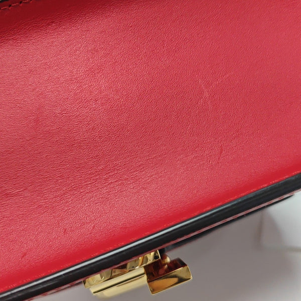 Sylvie Mini Calfskin Red