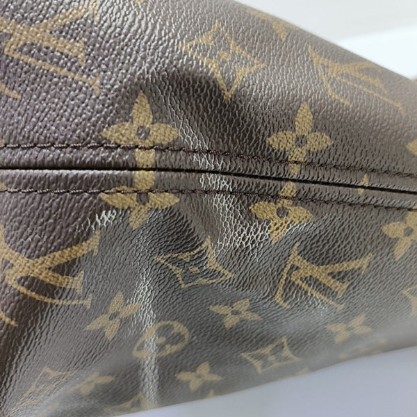 NEVERFULL MM Monogram Coated Canvas Brown