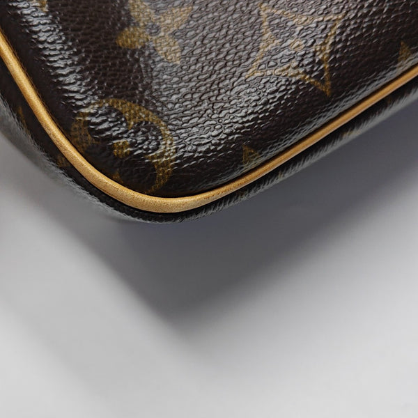CITE MM Monogram Coated Canvas Brown