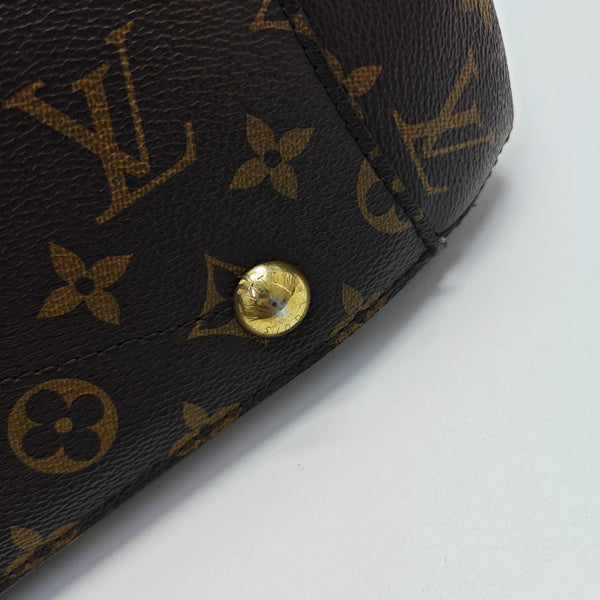 MONTAIGNE Monogram Coated Canvas Brown