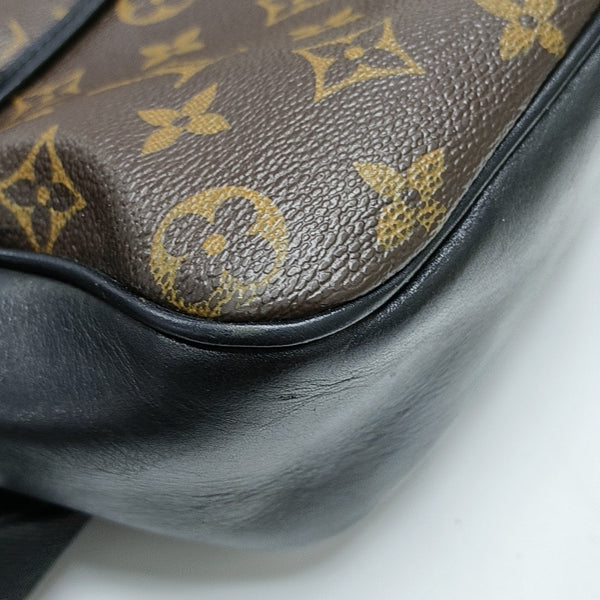 BASS Monogram Coated Canvas Brown