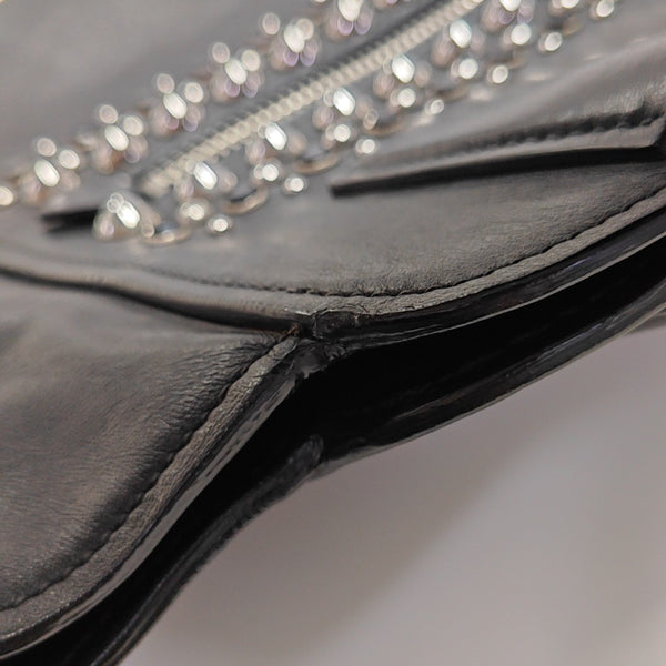 Calfskin Top Handle Bag Black