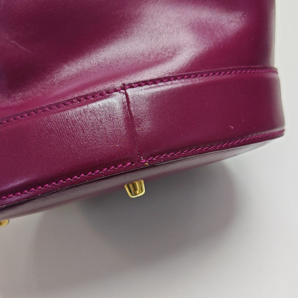 Calfskin Bucket Bag Red
