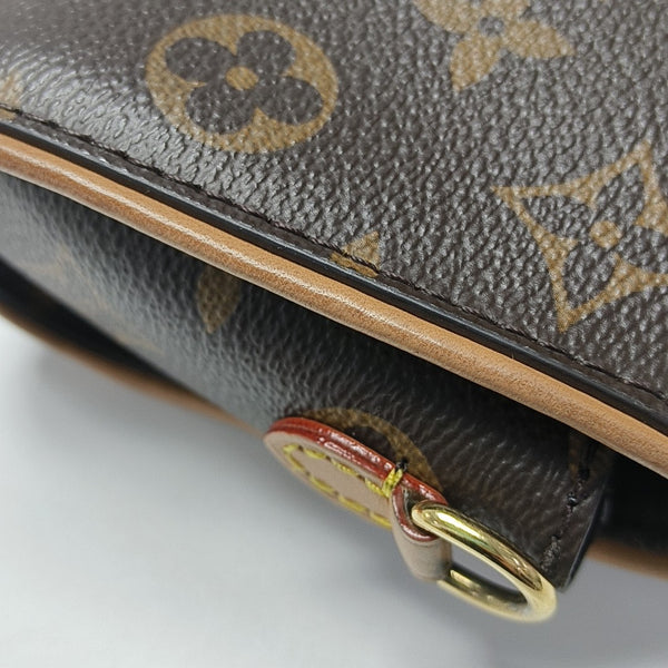 Pochette Camille Monogram Coated Canvas Brown