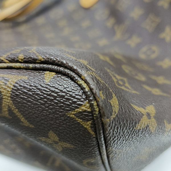NEVERFULL GM Monogram Coated Canvas Brown