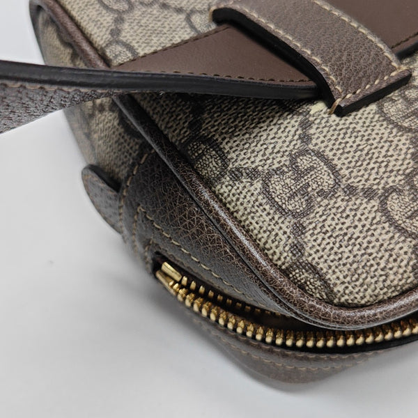 Ophidia Small Monogram Lona Revestida Beige
