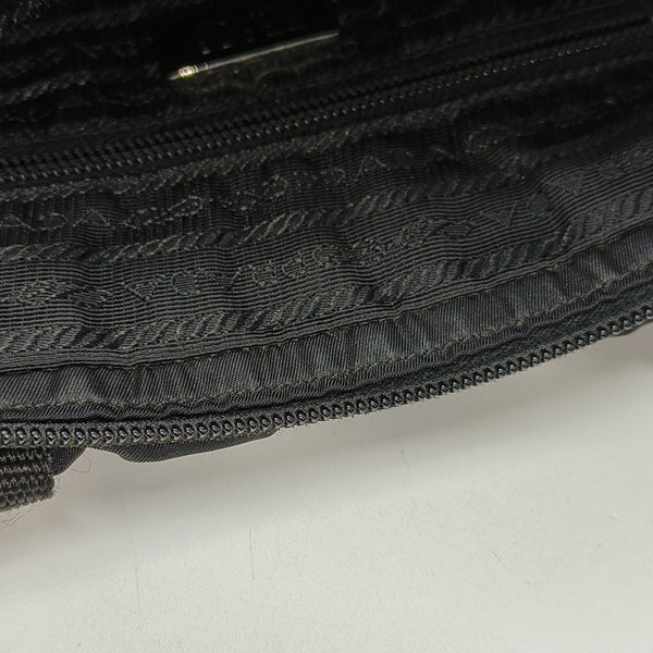 Nylon Top Handle Bag Black