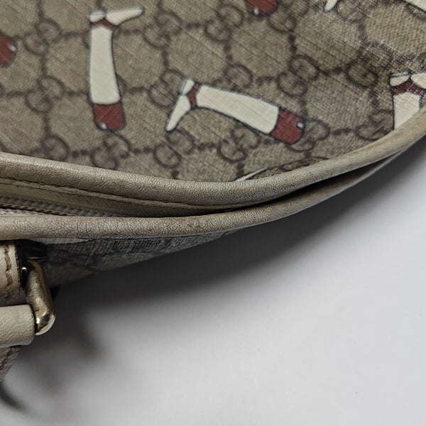 Monogram Coated Canvas Shoulder Bag Beige