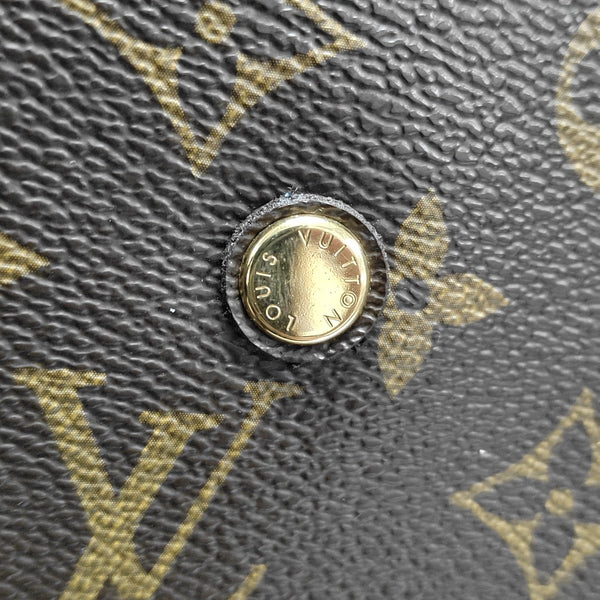 MONTAIGNE GM Monogram Coated Canvas Brown