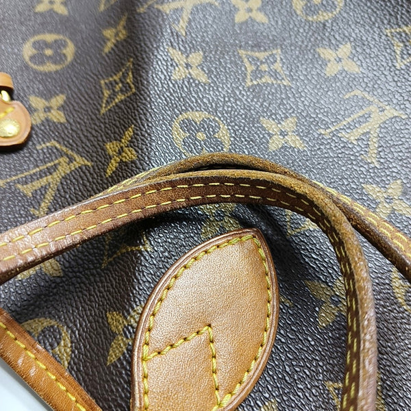 NEVERFULL GM Monogram Coated Canvas Brown