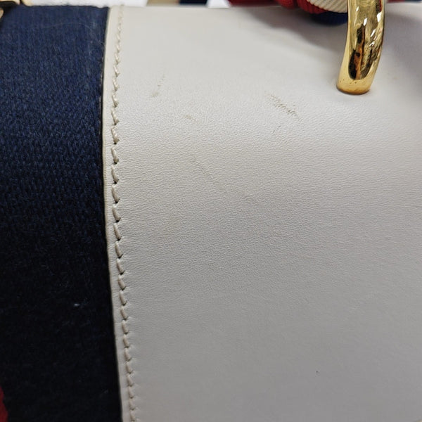 Sylvie Small Calfskin White