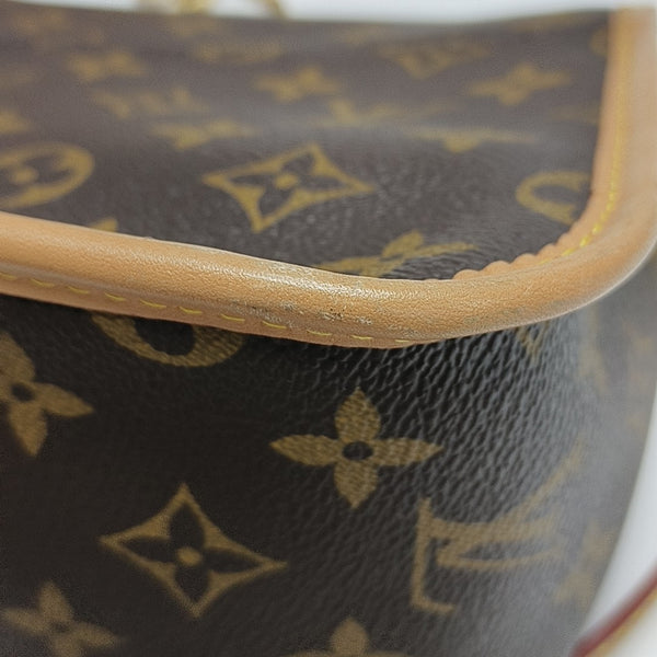 DIANE Monogram Coated Canvas Brown