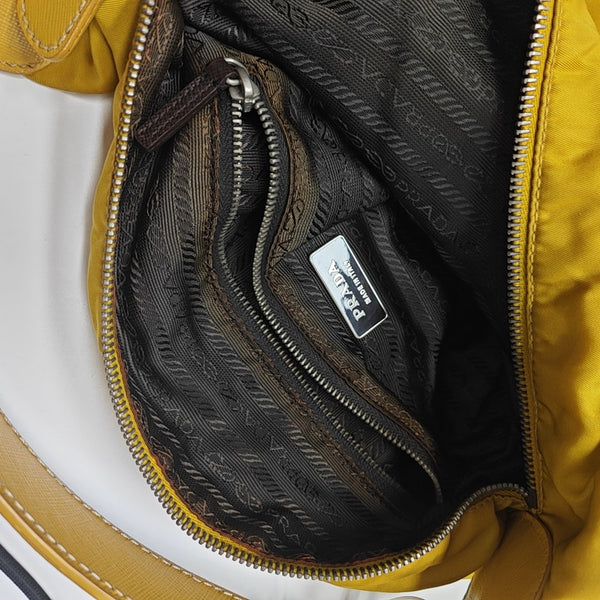 Nylon Shoulder Bag Yellow