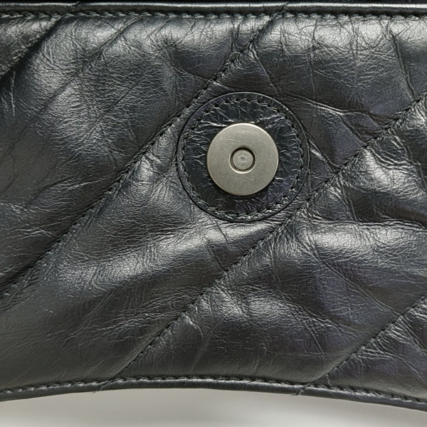 Crush Small Quilted Calfskin Black