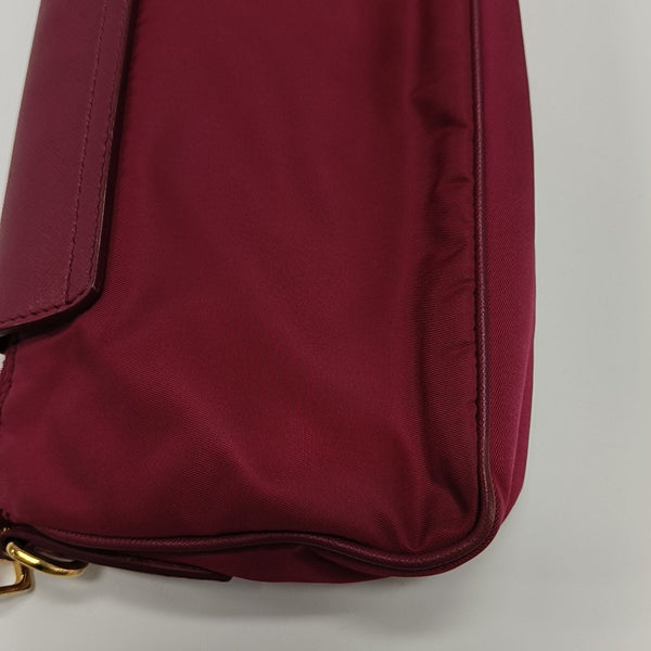 Nylon Shoulder Bag Red