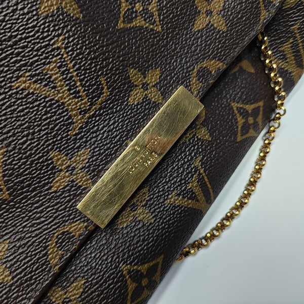 FAVORITE PM Monogram Coated Canvas Brown