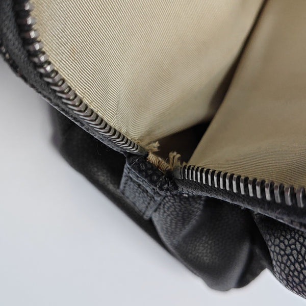 CC TIMELESS SOFT Quilted Grained Calfskin Gray