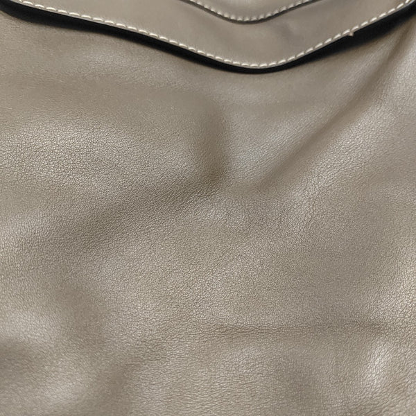 Calfskin Top Handle Bag Brown