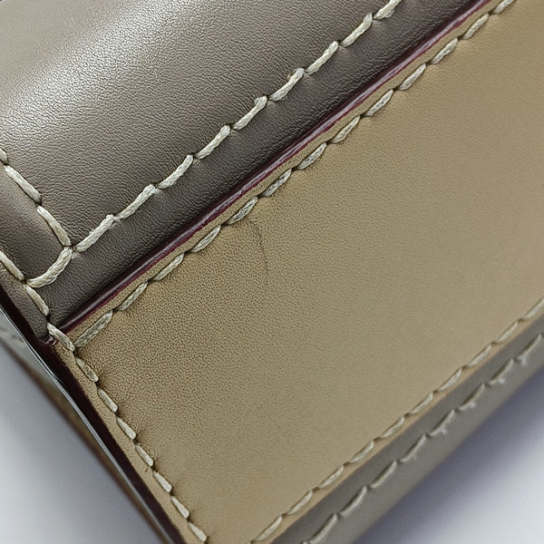 Calfskin Shoulder Bag Gray