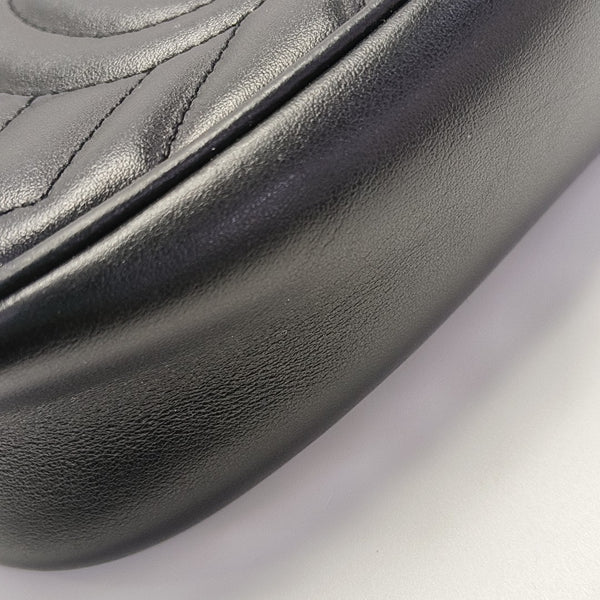 GG Marmont Mini Quilted Calfskin Black