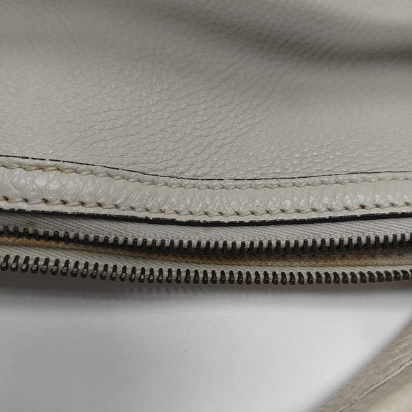 Calfskin Shoulder Bag White