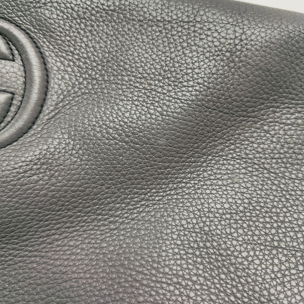Calfskin Shoulder Bag Gray