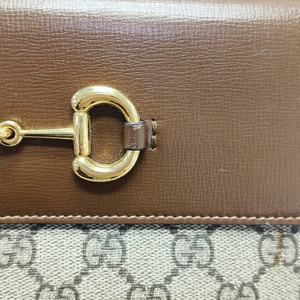 Horsebit 1955 Small Coated Canvas Beige
