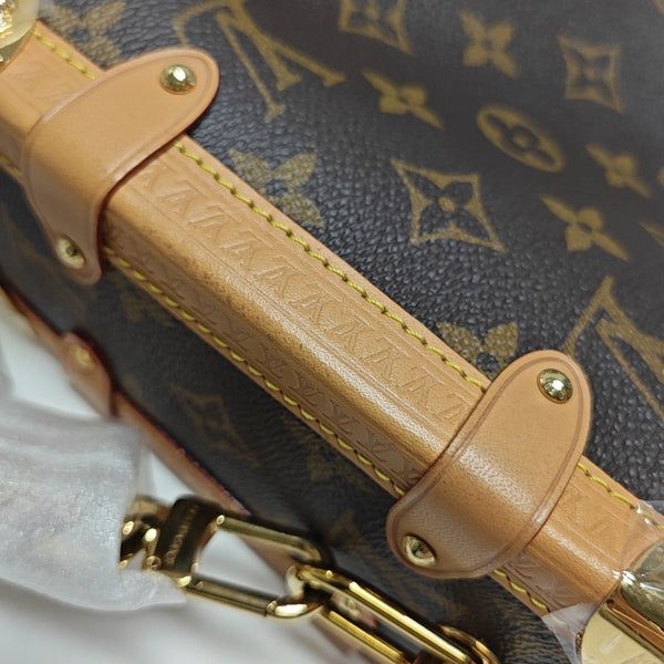 SIDE TRUNK MM Monogram Coated Canvas Brown