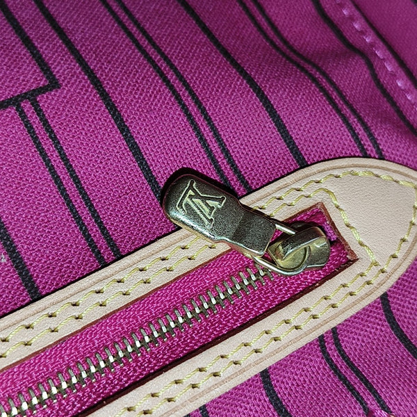 NEVERFULL MM Monogram Coated Canvas Brown